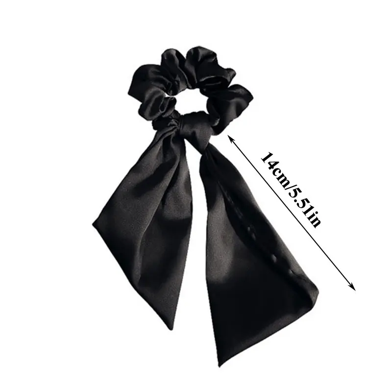 

Sweet Chiffon Bow Hair Rope Elastic Hair Band Ponytail Hair Ties Hair Scarf For Women Girls Satin Silk Ribbon Scrunchies