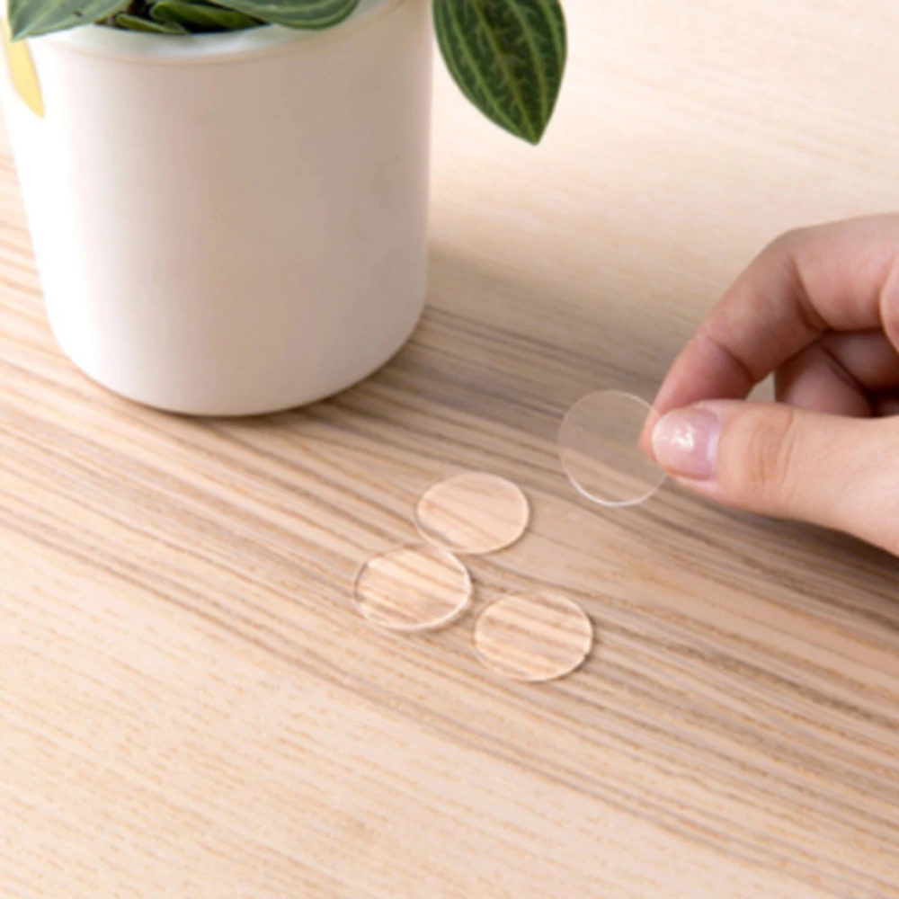 Круглая двусторонняя клейкая лента прочная акриловая красная пленка прозрачные