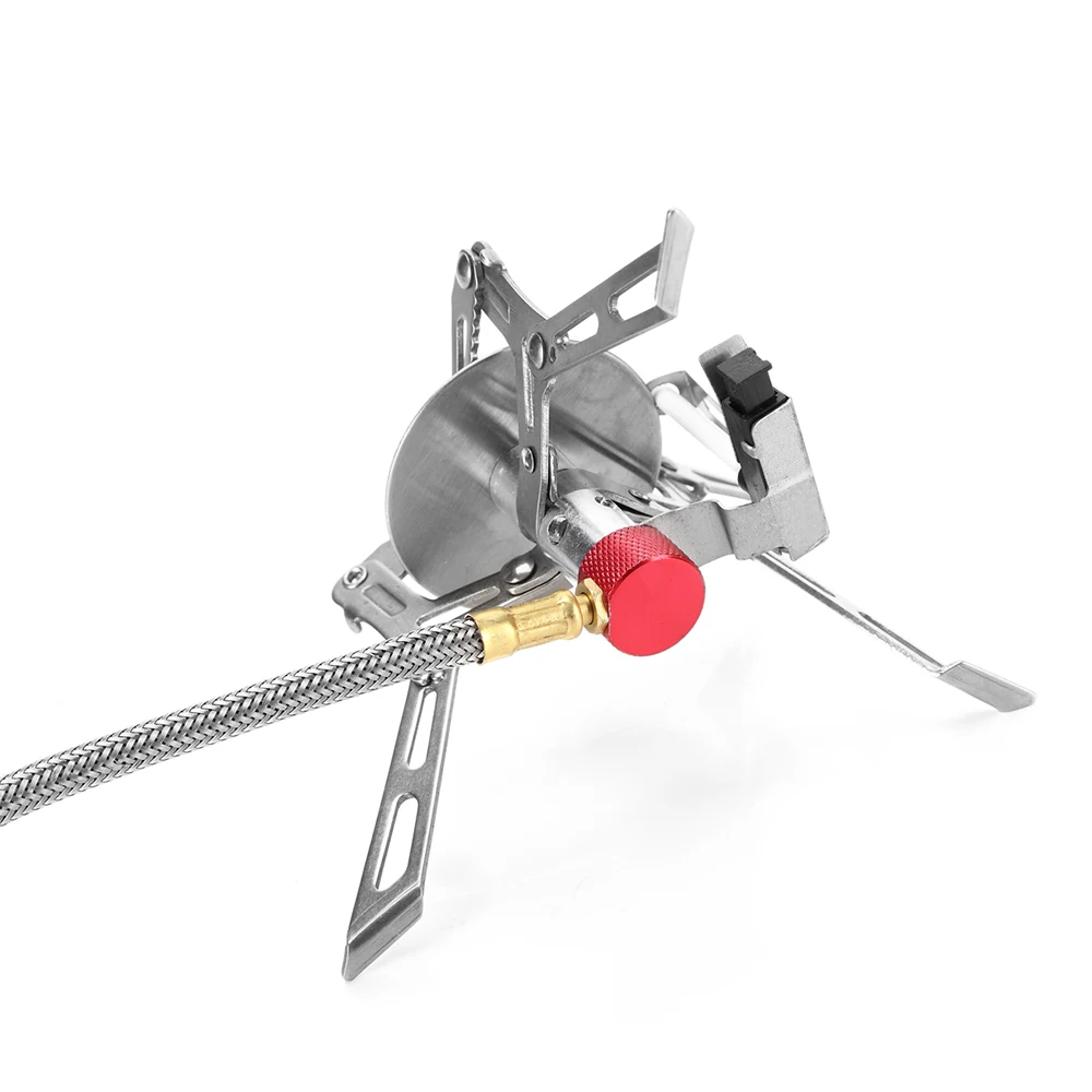 Ультралегкая портативная газовая плита 3000 Вт туристическая Складная горелка для