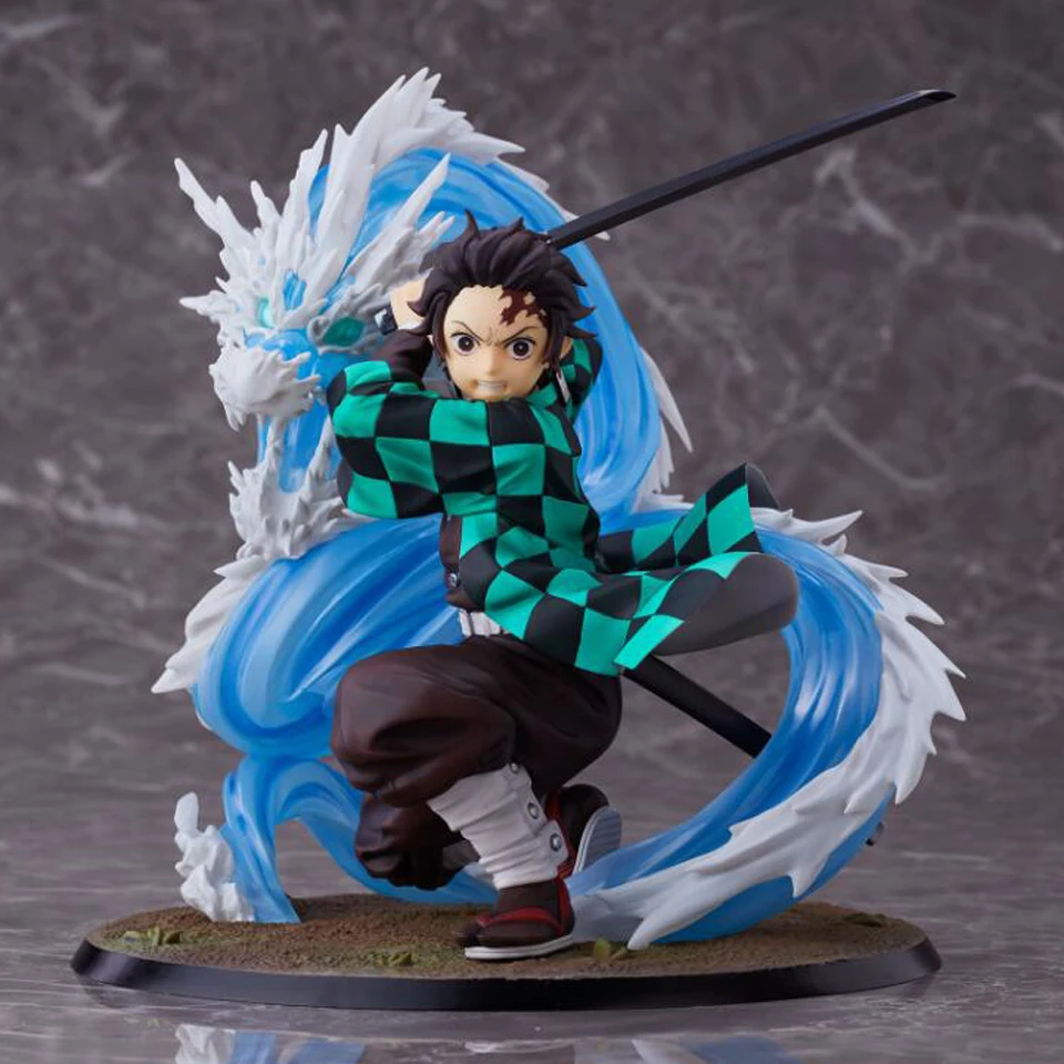 Tanjirou D Tronzo 18 см фигурка демона-убийцы Kimetsu no Yaiba Kamado Tanjirou Nezuko ПВХ фигурка Модель Кукла коллекционная фигурка игрушки - Цвет: Tanjirou D
