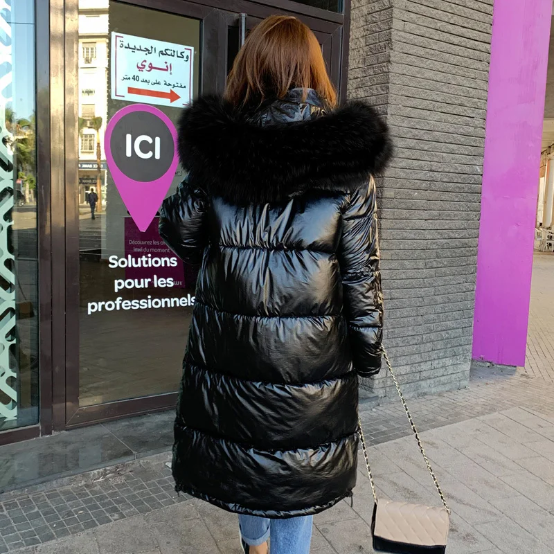 Меховая парка фланелевая на молнии свободная с широкой талией 2020 зимняя женская