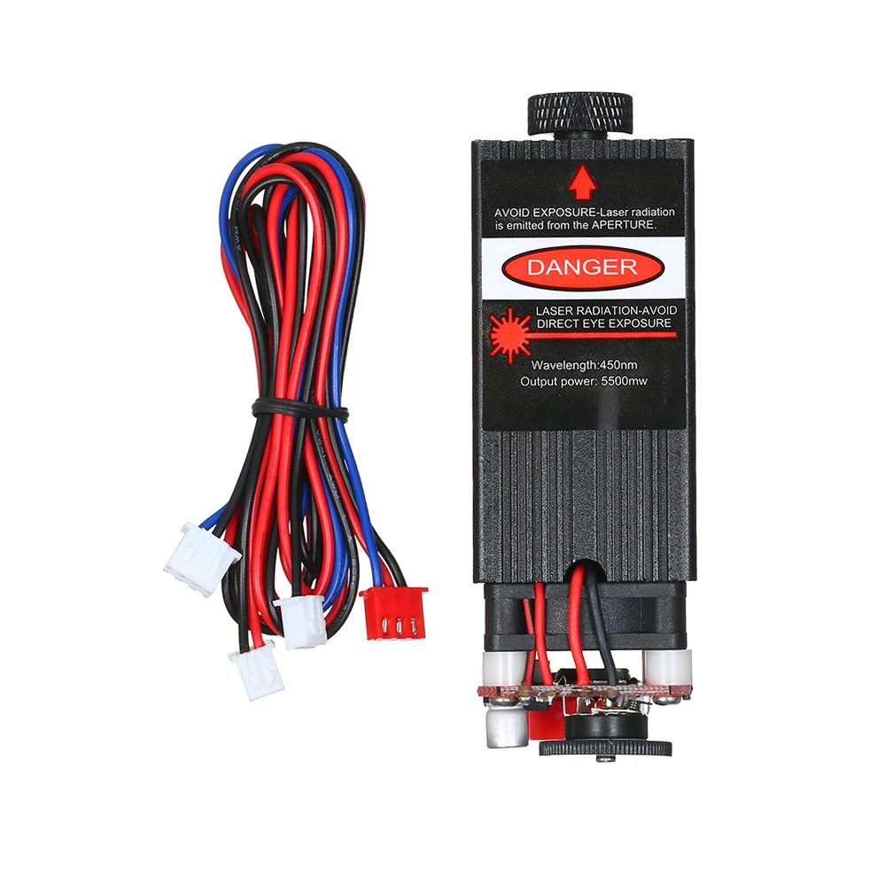 Синий лазерный модуль лазерная головка 500 МВт 5500 нм фокусируемая для ЧПУ