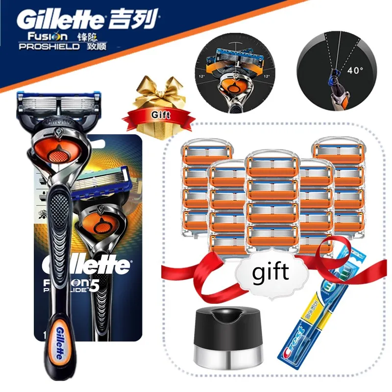 

Gillette Fusion Proglide Razors Blade for Men Machine for Shaving Replaceable Blade For Shaving Blades Gillette Shaver with Base