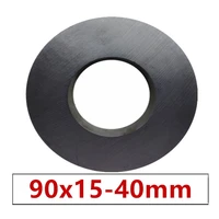 1pcslot ring ferrite magnet 90x15 mm hole 40mm permanent magnet 90mm x 15mm black round speaker ceramic magnet 9015 90 40x15