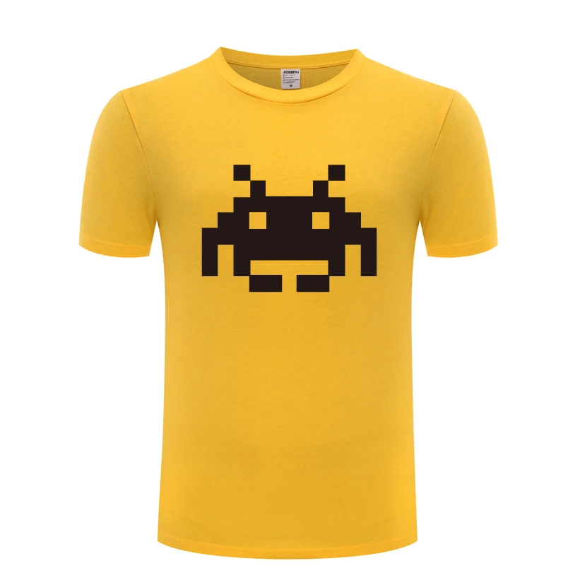 2020 космическая игра захватчиков Мужская футболка новинка короткий рукав круглый