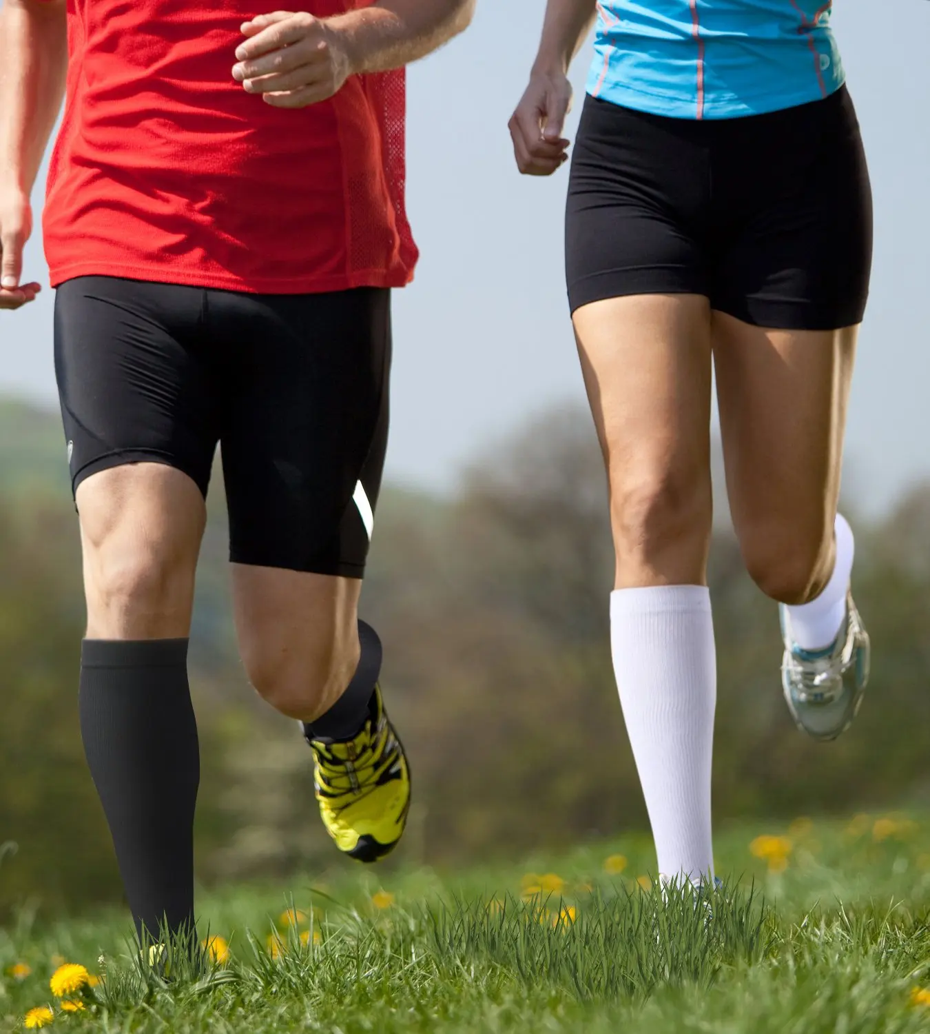7 Pair Compression Stocking Women Men Knee High 30mmHg Edema Diabetes Varicose Veins Running Travel Sport Compression Socks