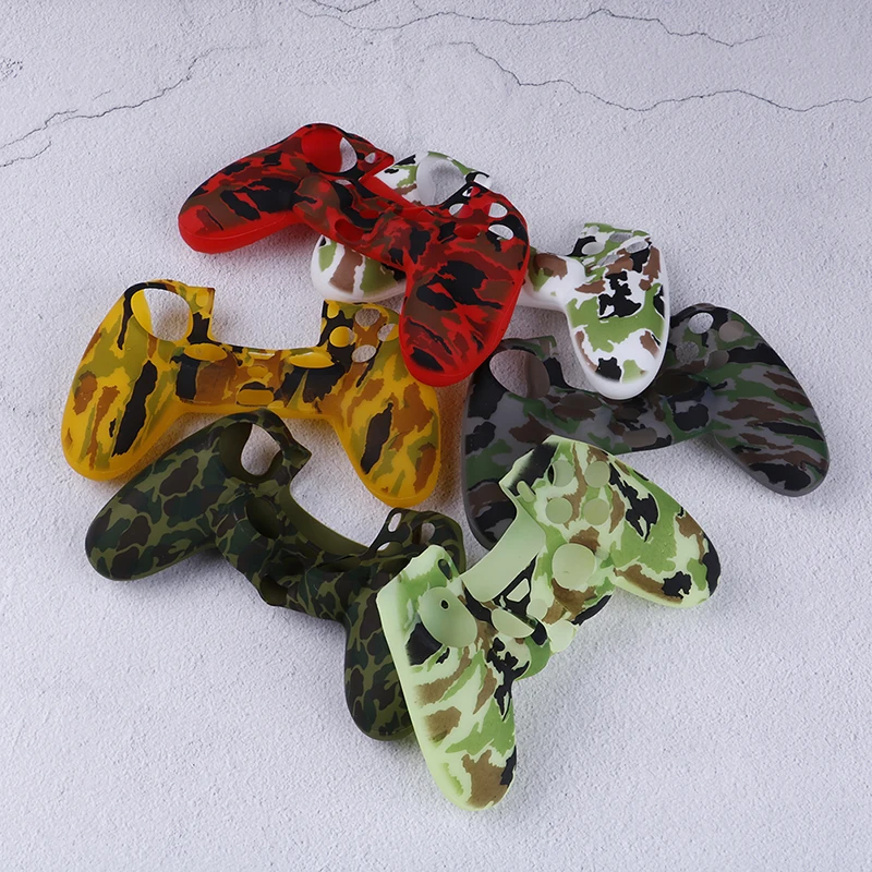 1 шт. Камуфляжный силиконовый гелевый резиновый мягкий чехол для Dualshock 4 Playstation PS4