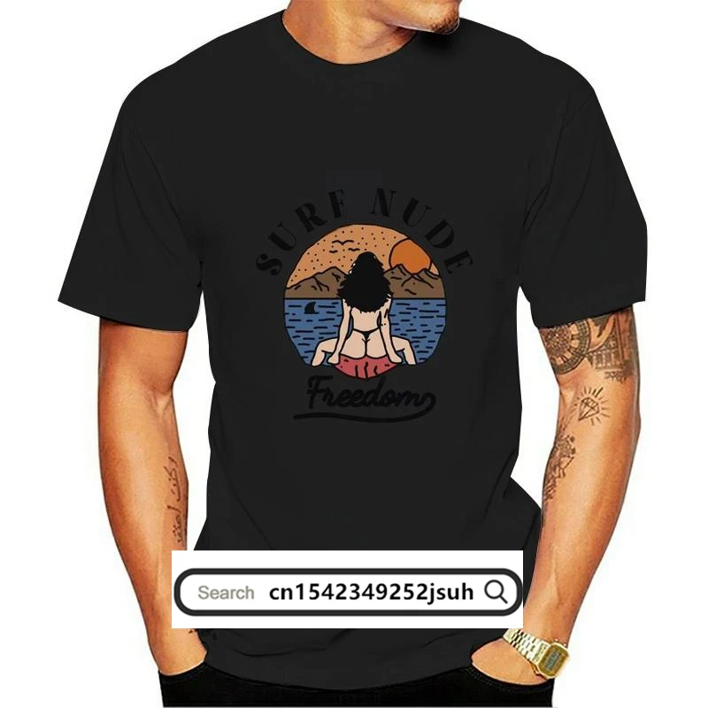 

Summer Men's Casual Short-Sleeved T Shirt Super Nude Whitewashed Beauty Print Men's And Women's Short-Sleeved T Shirt