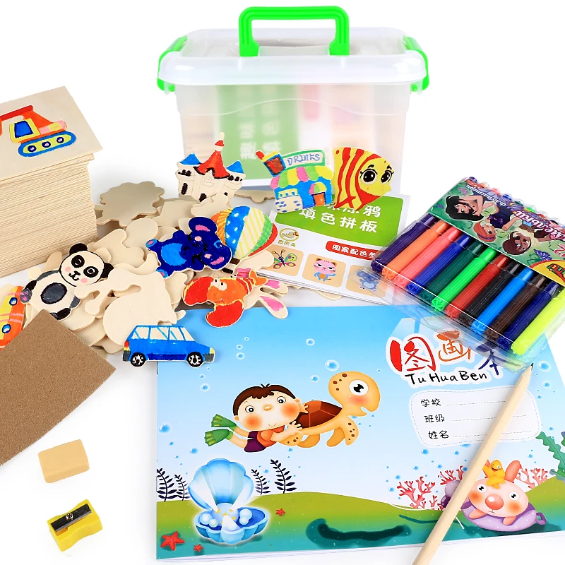 Бесплатная доставка Набор игрушек для рисования/учиться рисовать тетрадь