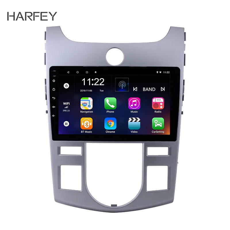 Harfey 9 дюймовый четырехъядерный Android 10 0 автомобильный радиоприемник стерео плеер