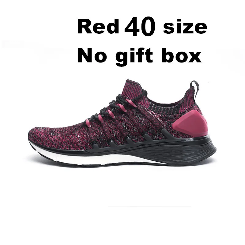 red 40 no gift box Xiaomi Mijia кроссовки спортивная обувь 3 мужские кроссовки попкорн облако бомба 6 в 1 Uni-moulding 3D Fishbone система блокировки - Цвет: red 40 no gift box