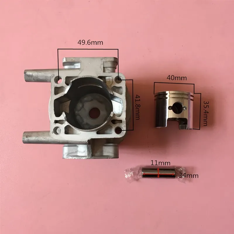 Cylinder kit 40mm fits Shindaiwa B45 RC45 BP45 GP450 DYB454 weedeater brush cutter Cylinder piston rings pin clips assembly (art.: 3a372f97dec) - 3a372f97dec