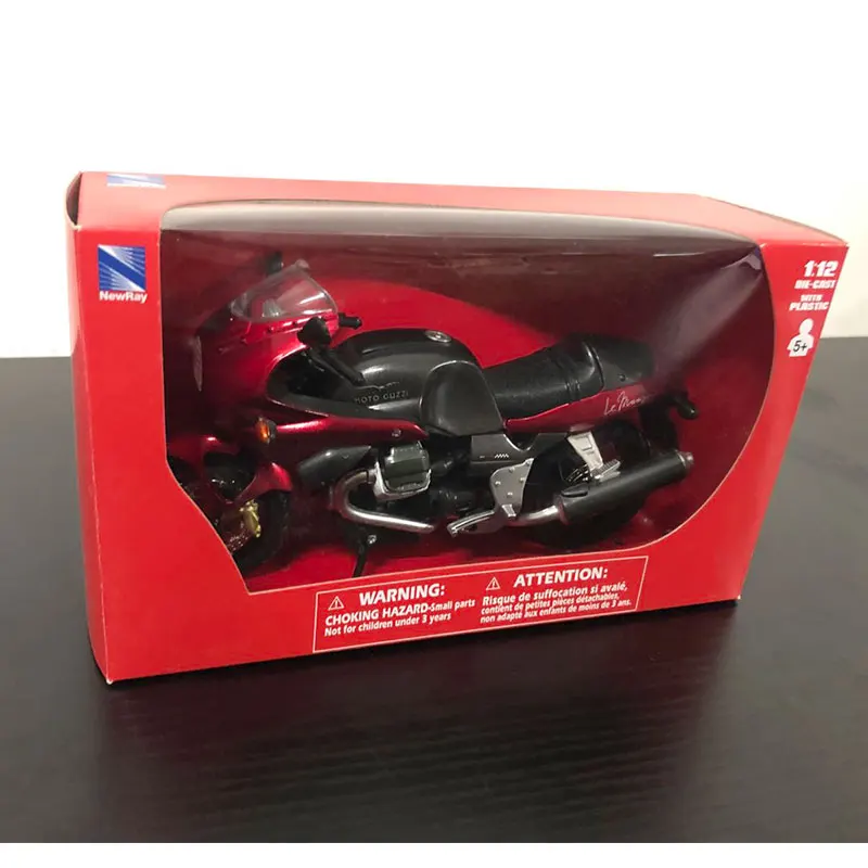 5 шт./лот оптовая продажа NEWRAY масштаб 1/12 модель мотоцикла игрушки MOTO GUZZl литая