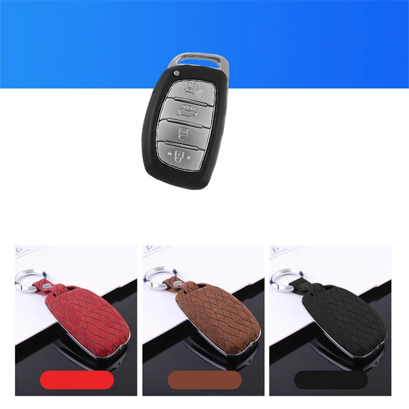 Флип Меховой чехол для ключа автомобиля для hyundai Verna Sonata Tucson Fe TM 20 Solaris Azera Grandeur i30 i35 iX20 чехол для смарт-держателя