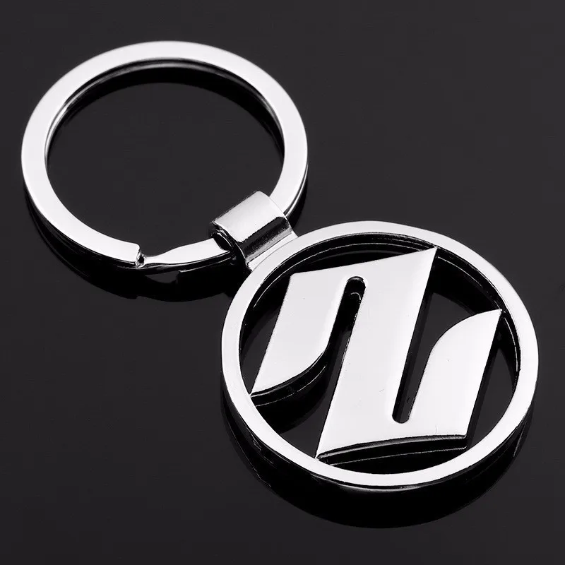 Креативный подарок для Suzuki автомобильные брелки с логотипом полые металлическая