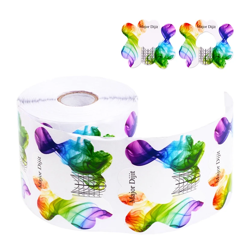 

300Pcs Professional Nail Forms Acrylic Curve Nails Gel French Nail Extension Nail Art Guide Form Sticker Tips