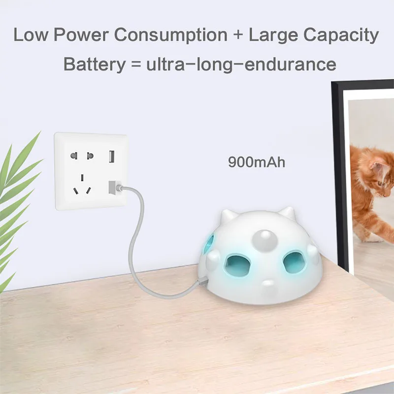 Умная игрушка для кошек палочка перьевая светодиодный ческое вращение