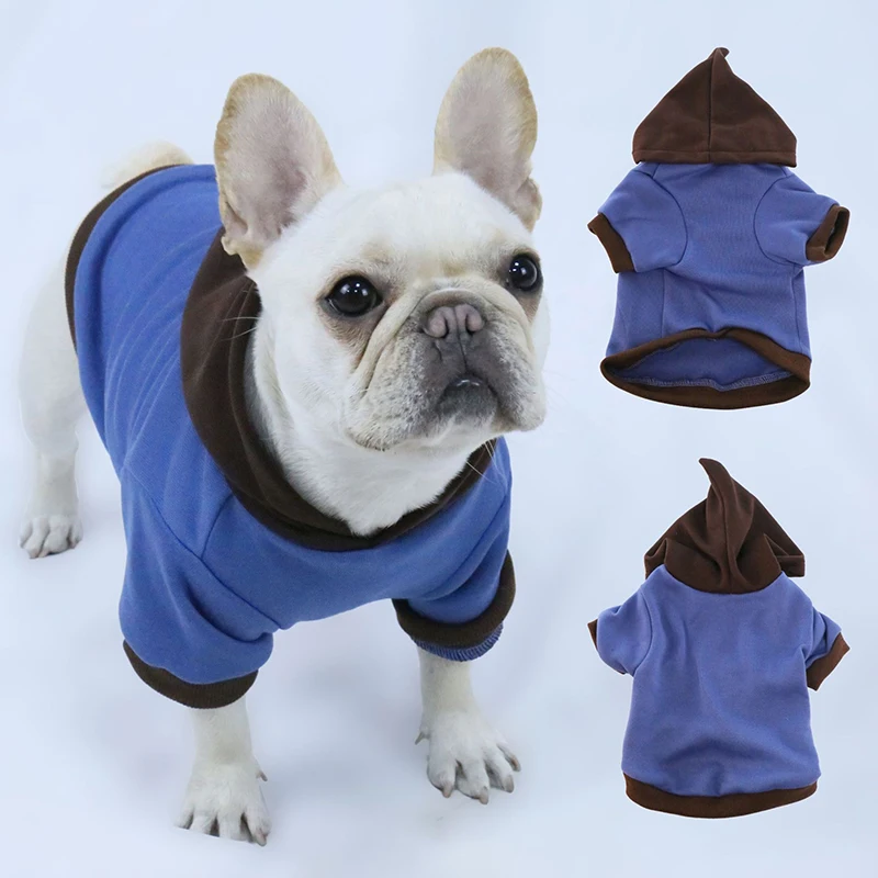 

Two-tone Dog Hoodie Winter Pet Dog Clothes for Small Dogs Pets Clothing Warm Dog Coat Jacket Puppy Pet Clothing for Dogs
