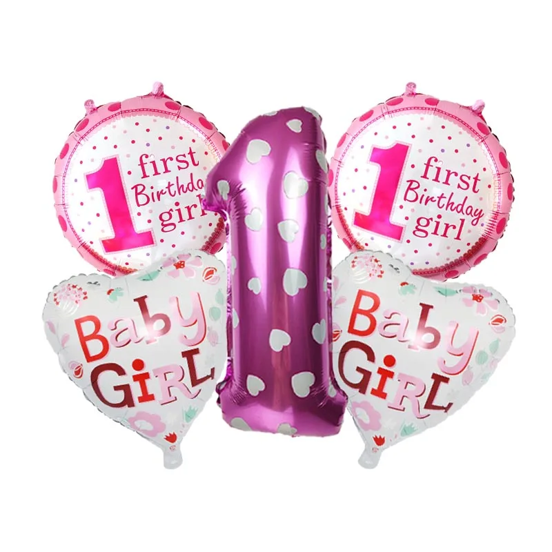 Декорация для детского душа розовый синий мальчиков и девочек с принтом фольга