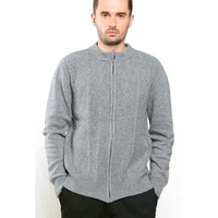 high quality 100 merino wool cashmere knitted cardigans man oneck long sleeve sweater zipper 2020 new fashion male clothes tops