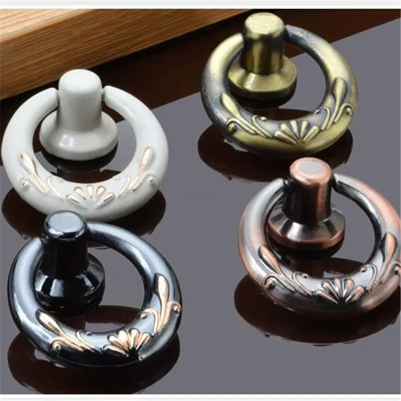 Европейские классические ручки шкафа ящика выдвижные кольца дверное кольцо для