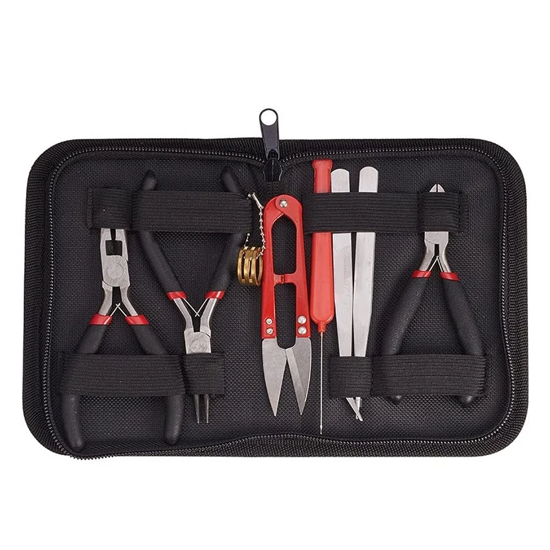

8Pcs Jewelry Making Supplies Kit with Jewelry Tools, Jewelry Wires and Jewelry Findings for Jewelry Repair and Beading