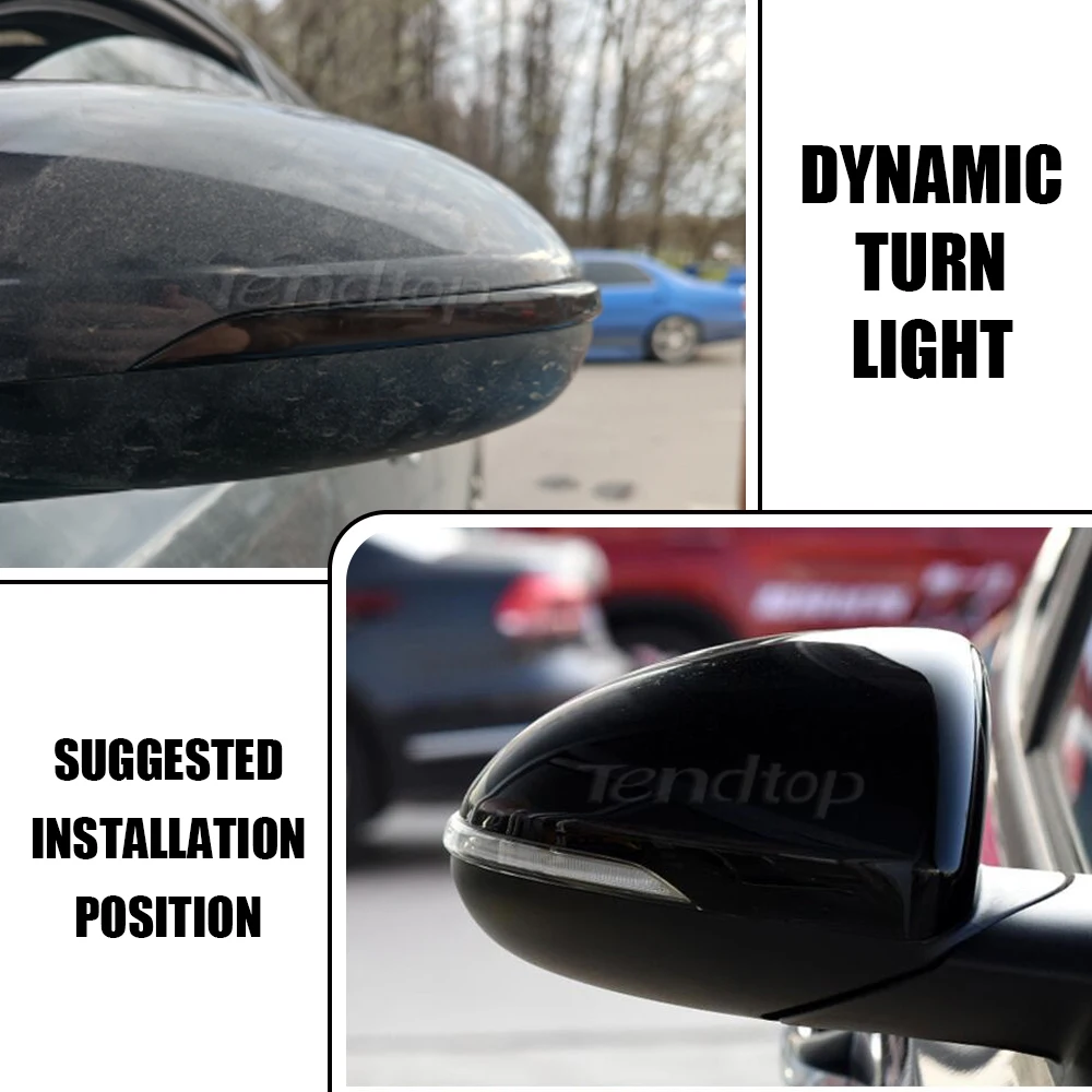 Светодиодный последовательный указатель поворота заднее зеркало боковой