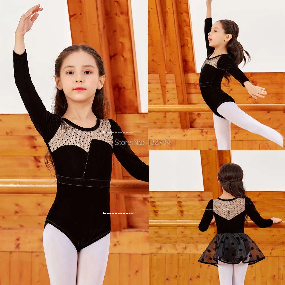 Балетное платье пачка для девочек черная Повседневная тренировочная жилетка