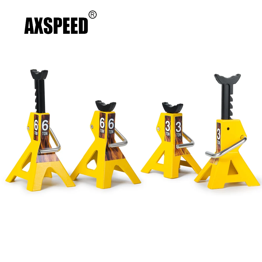 

AXSPEED 2 шт. имитация мини металлическая высота регулируемая 3T 6T фотостойка для TRX4 TRX6 Axial SCX10 II Wraith 1/10 Радиоуправляемый автомобиль