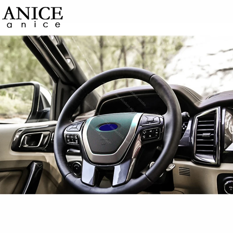 Декоративная крышка для рулевого колеса отделка Ford Ranger Everest ручной работы 2015 2016