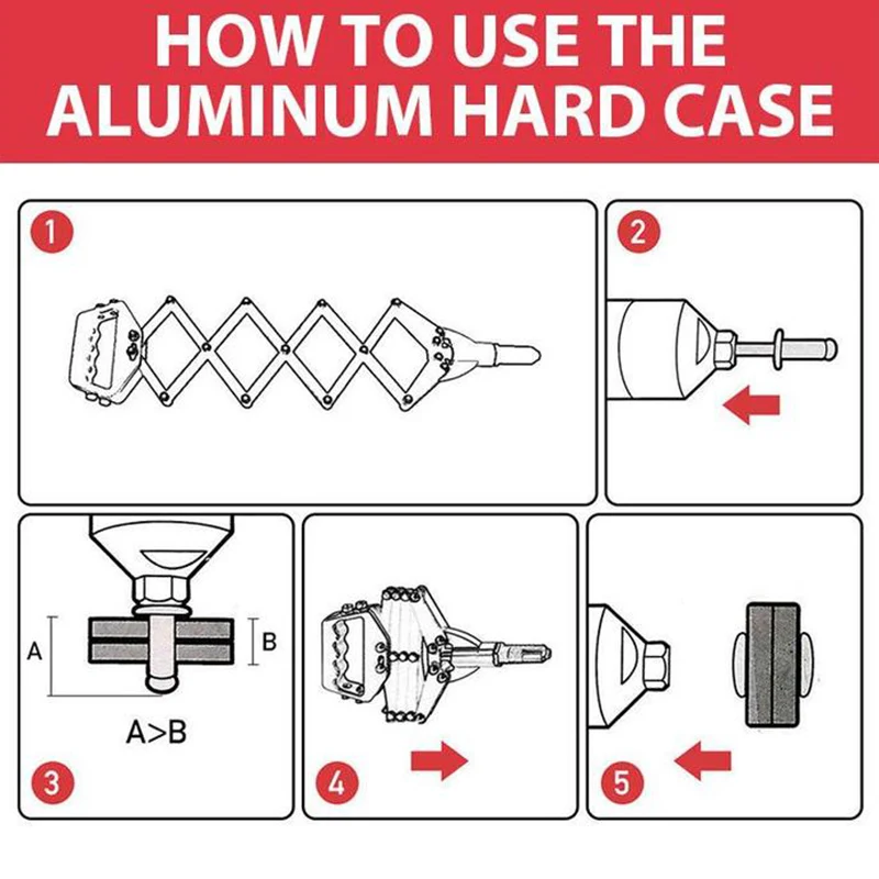 

Effort Saving Heavy Duty Riverting Tool Rivet Nut Tool Folding Riveter Portable JA55