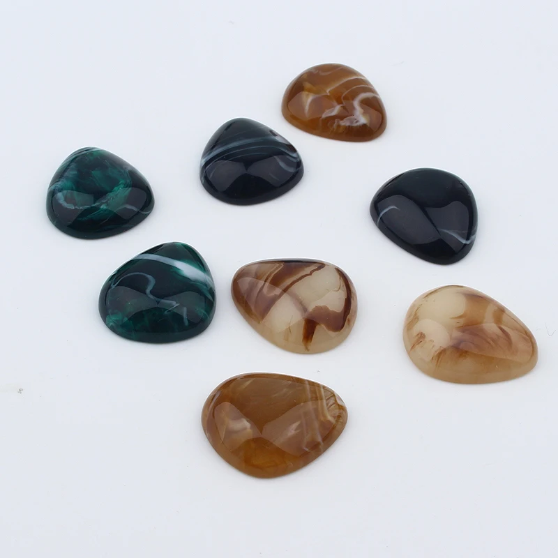 10 шт. ретро имитация камня смола кабошон серьги фурнитура Diy ободок пустые