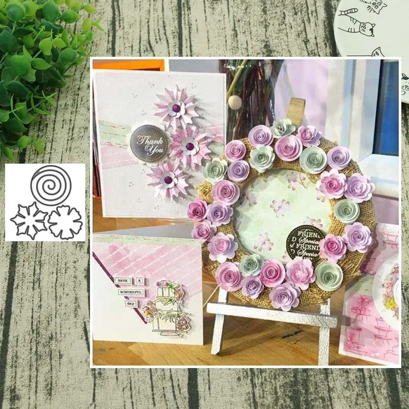 Набор вырубных штампов &quotсостав держащей букет на свадьбе 2 трафареты