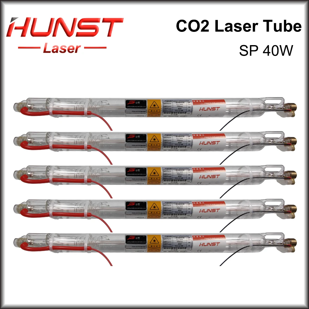 Hunst SP 40W Co2 Laser Tube Diameter 55mm Laser Lamp Length 700mm Laser Tube For Laser Engraving Cutting Machine enlarge