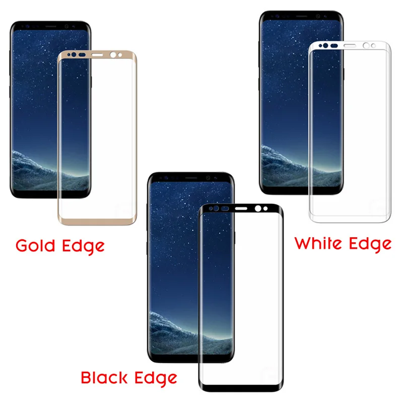 

RHR 6D Full Curved Edge Tempered Glass For Samsung Galaxy Note9 Note8 Screen Protector For Samsung S8 S9 Plus S6 S7 Edge Glass