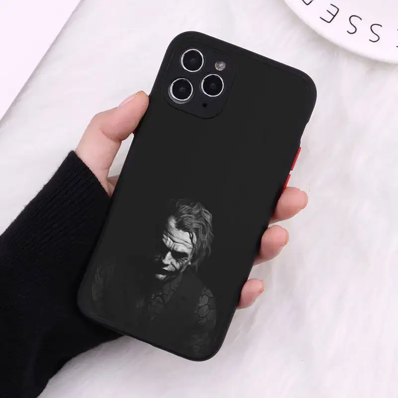 

American movie joker face Phone Case Matte Transparent For iPhone 12 Mini 11 Pro XR XS Max 7 8 Plus