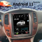 Автомобильный радиоприемник 12,1 дюйма, Android 11 экран, GPS для Toyota Land Cruiser 100 Sahara 2005 2006 2004 Tesla, мультимедийный видеоплеер 64 ГБ