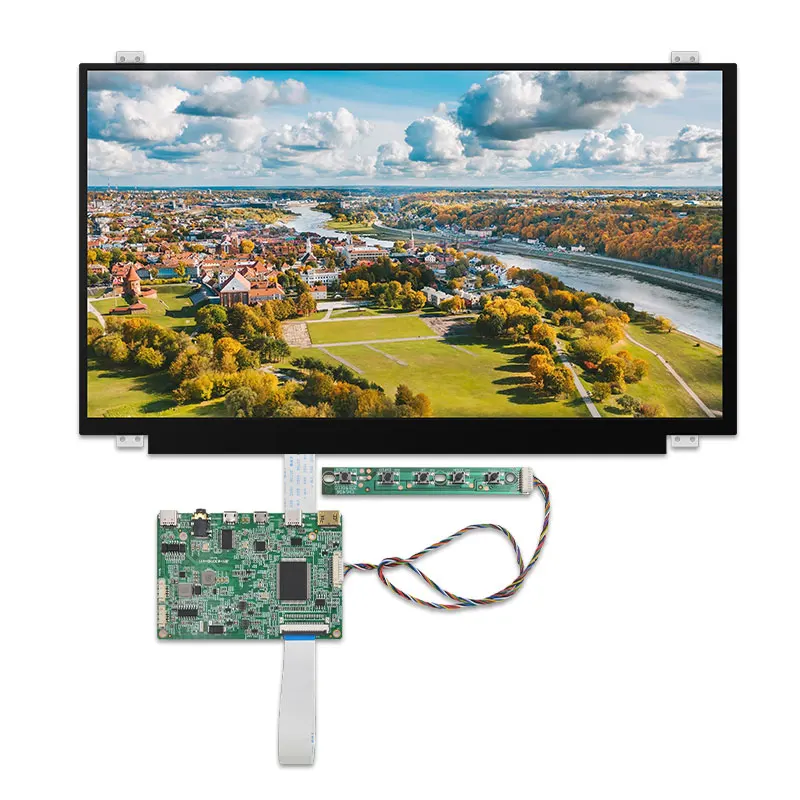 NO Touch Panel Wisecoco FHD 15,6 дюймов 1920X1080 ips ЖК-экран емкостный сенсорный экран Edp 30 pin HDMI драйвер платы тип-c наушники NV156FHM-N42 - Цвет: NO Touch Panel