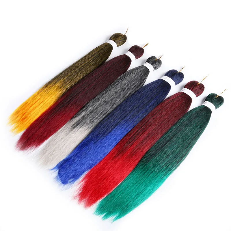 Синтетические легко огромные косички волосы Омбре плетение волос 20 дюймов 26