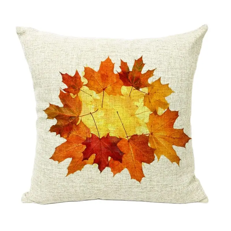 Разноцветный бульдог брендовая Осенняя желтая зеленая Подушка с принтами