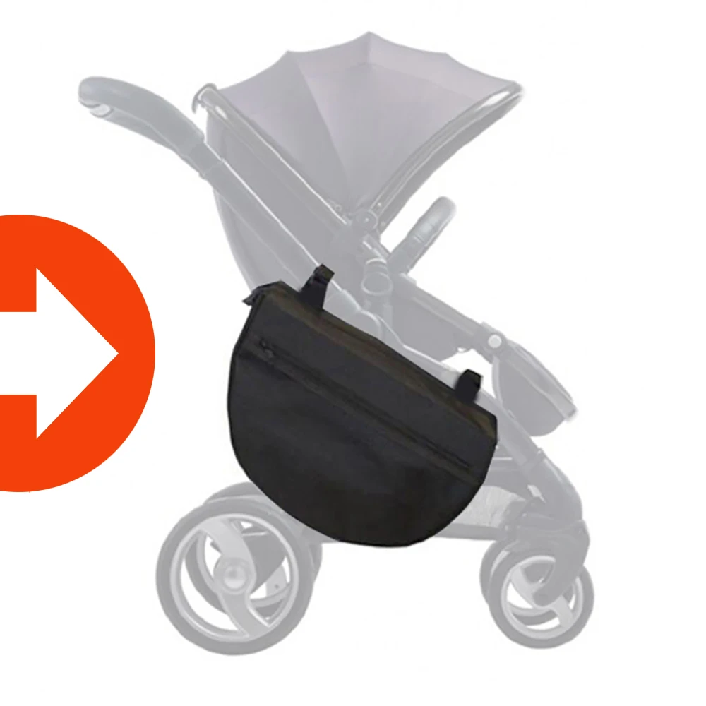 Сумка Органайзер для детской коляски водонепроницаемый вместительный крючок