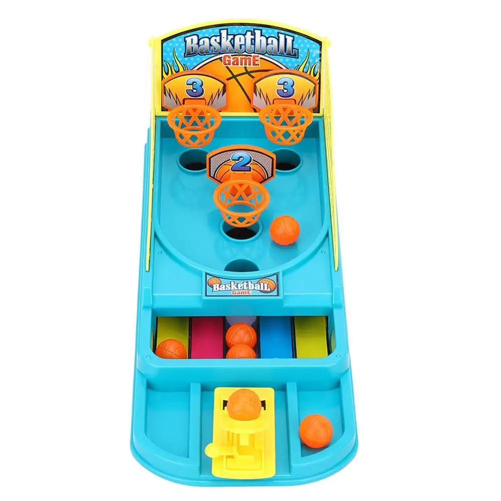 Finger Basketball Баскетбольная обучающая игра, игрушка для детей с двойным выталкиванием пальцев, баскетбольная площадка для родителей и детей, Интерактивная развивающая спортивная игрушка - Цвет: Finger Basketball