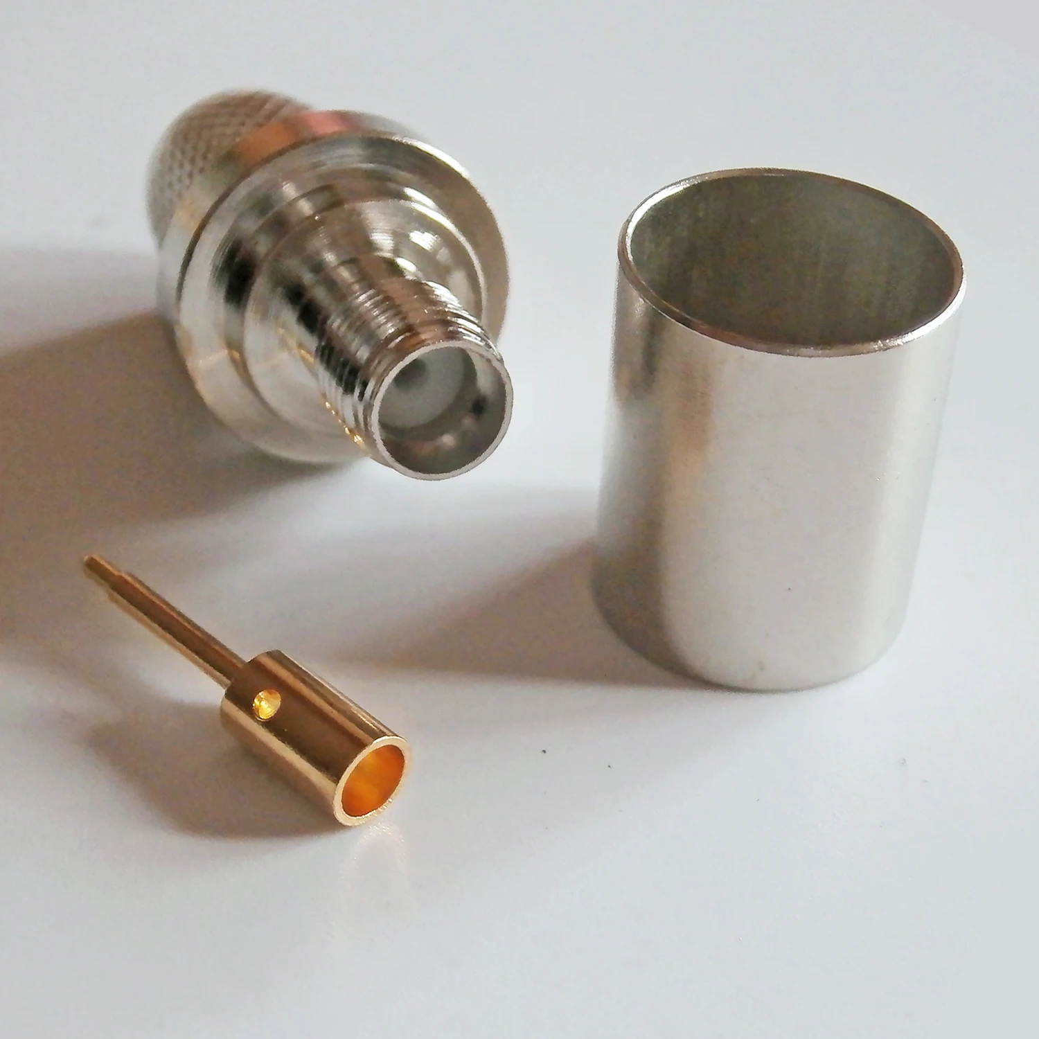 10X шт. Новый RF Coax разъем SMA Гнездовой обжимной для LMR400 RG8 RG213 RG214 RG165 7D FB кабель с