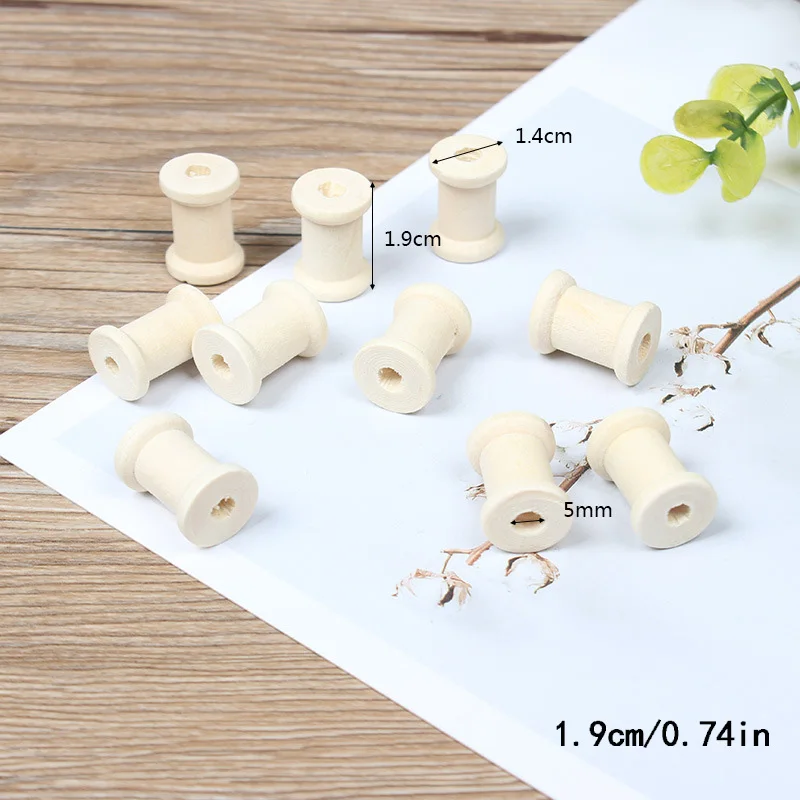 Катушки деревянные в винтажном стиле органайзер для шитья лент шпагат