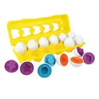 12 штук Обучающие игрушки с яйцами Смешанная форма Мудрый ролевой пазл умные яйца Детские яйца Обучающие головоломки для детей игрушки инструмент