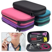 portable stethoscope storage box carry travel case bag hard drive pen medical organizer