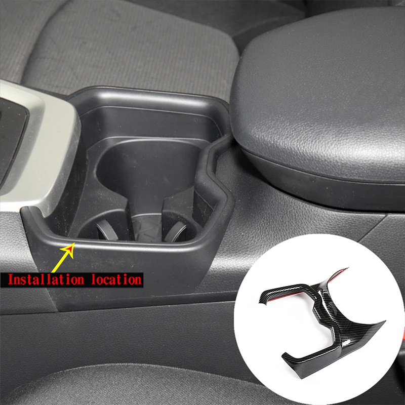 

Car Styling Car Water Cup Trim For Toyota RAV4 rav-4 2020-2022 ABS Car Front Water Cup Holder Cover Trim Frame Car Decoration