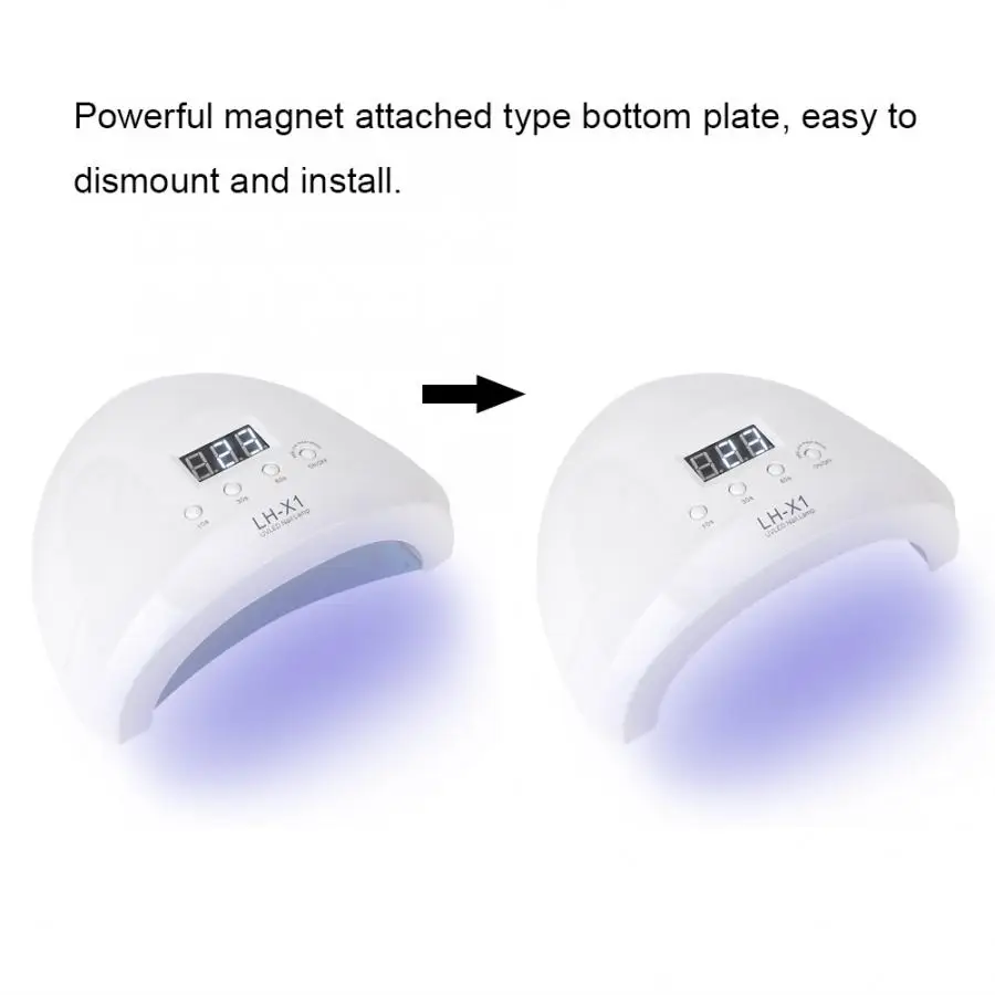 52 вт профессиональная лампа для маникюра Гель лак ногтей быстрая сушилка