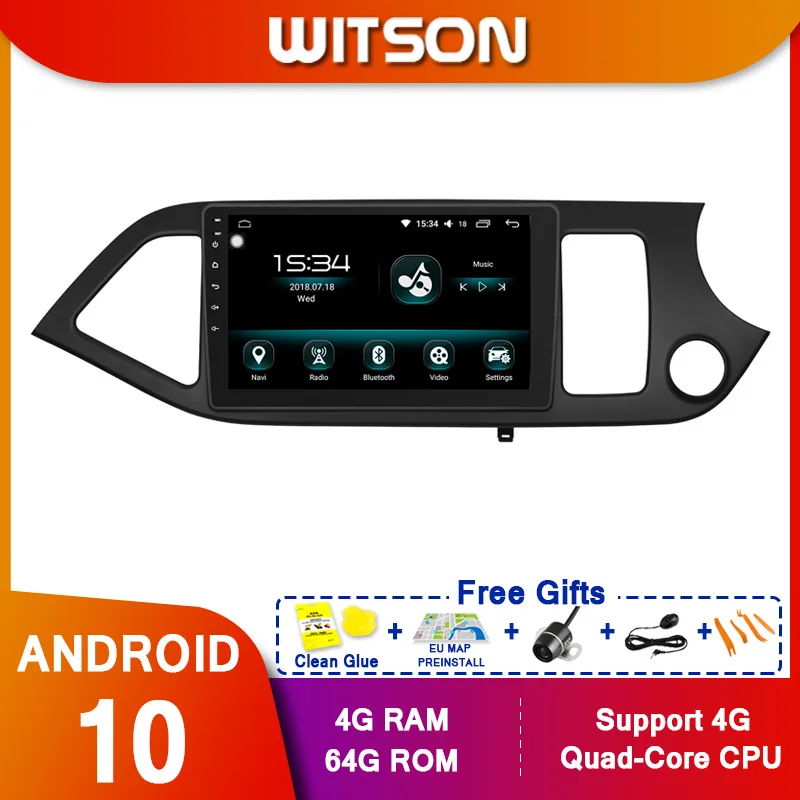WITSON 9 &quotFULL HD сенсорный экран Android 10 0 Восьмиядерный Автомобильный GPS
