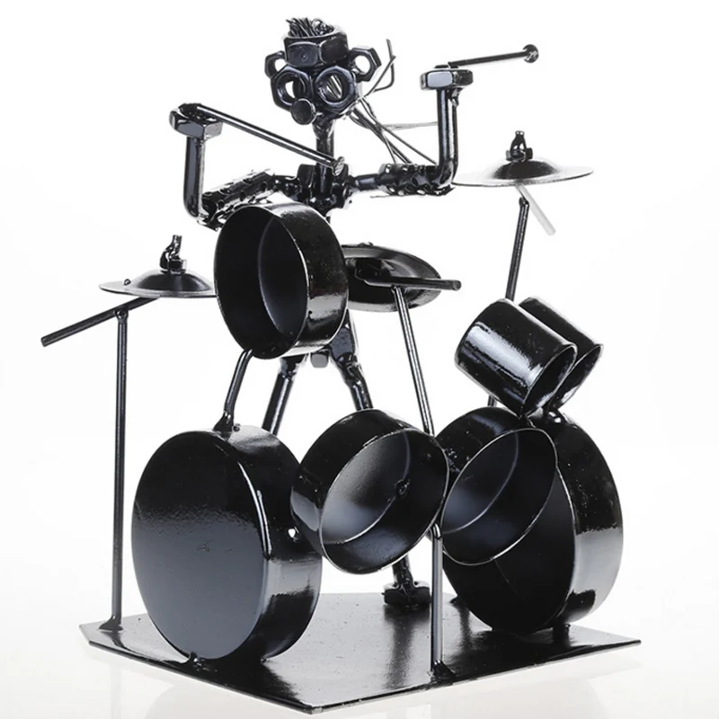 ERMAKOVA современная металлическая музыкальная группа статуэтка барабана для дома и